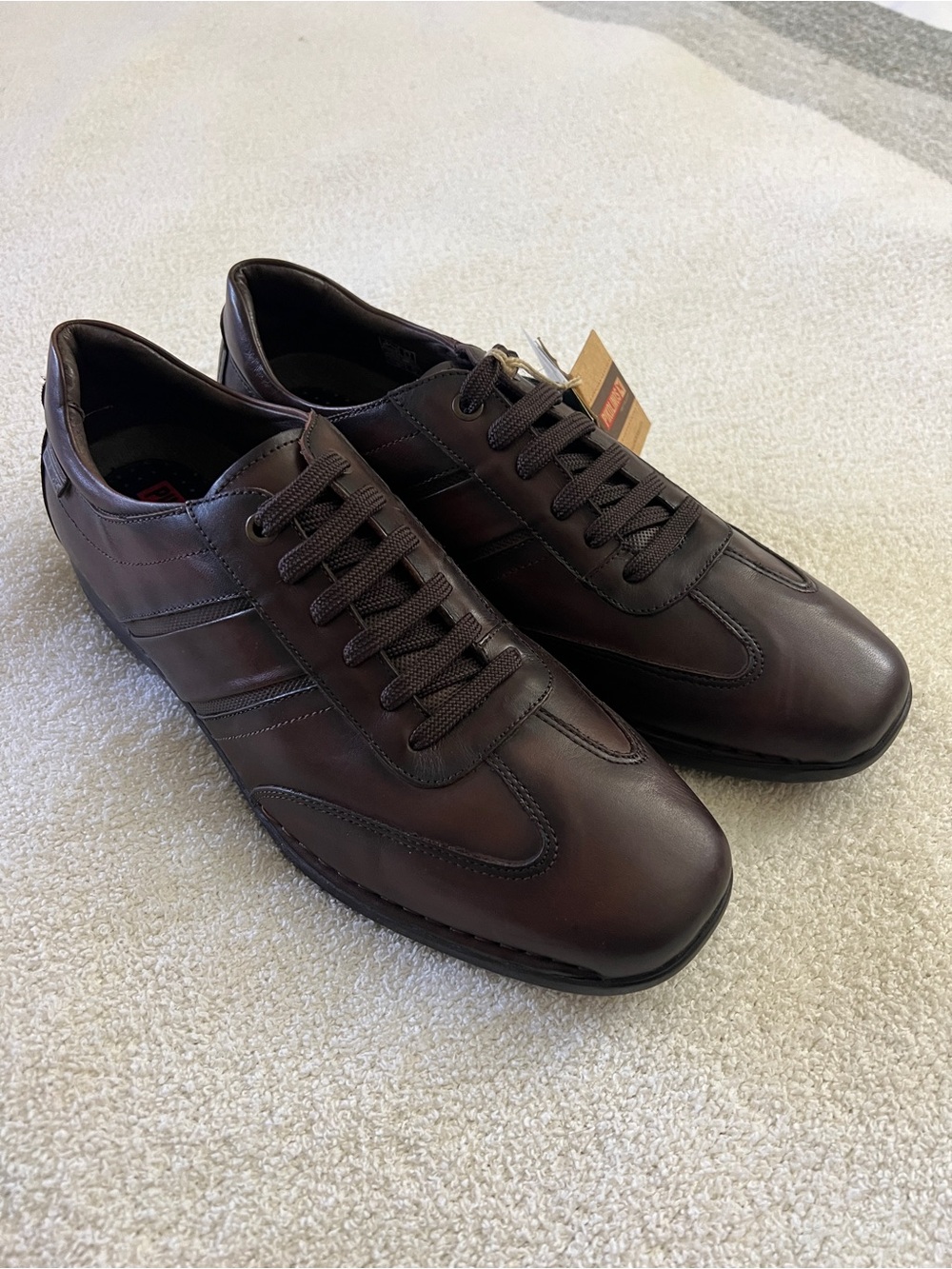 Pikolinos Men’s Leather Sneakers Brown EU 44 US 10-10.5 NWT
